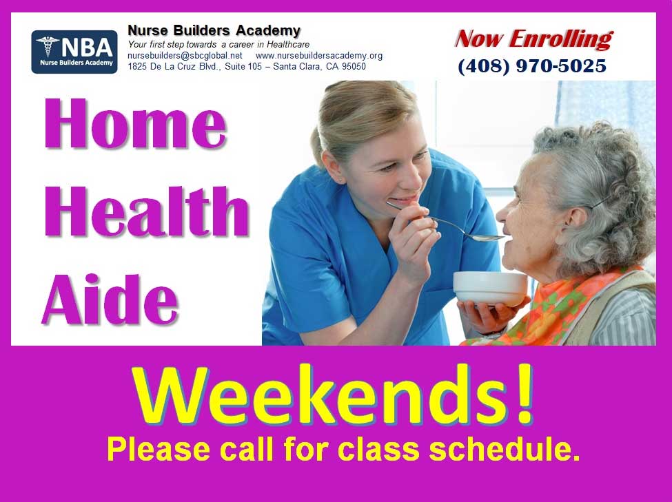 Home Health Aide Courses in Santa Clara, CA